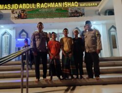 Polsek Indrapura,Gelar Pengamanan Sholat Tarawih Pada Bulan Suci Ramadhan 1446 H.