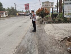 Personil Sat Lantas Polres Batu Bara, Gelar Melaksanakan Pengaturan Arus Lalulintas.