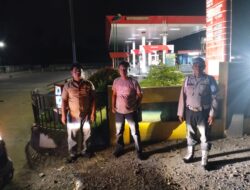 Polsek Indrapura,Gelar Patroli Malam Antisipasi Gangguan Kantibmas.