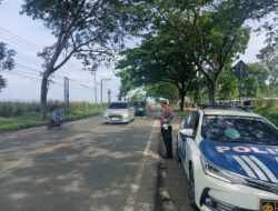 Sat Lantas Polres Batu Bata,Gelar Pengaturan Arus Lalulintas, Dilokasi Pasar Tumpah.