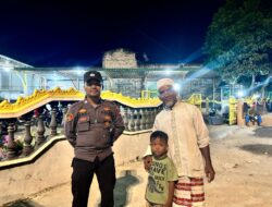 Polsek Indrapura,Gelar Pengamanan Sholat Tarawih Pada Bulan Suci Ramadhan 1446 H.