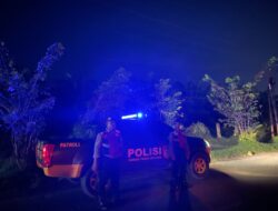 Personil Sat Samapta Polres Batu Bara, Gelar Patroli Kota Presisi Blue Light.