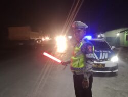 Kasat Lantas Polres Batu Bara, Gelar’ Patroli Blue Light, Diwilayah hukum Polres Batu Bara.