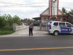 Polres Batu Bara Gelar Patroli dan Pengamanan di Sejumlah Gereja untuk Jamin Keamanan Ibadah Minggu