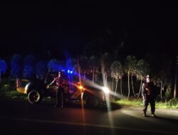 Sat Samapta Polres Batu Bara, Melaksanakan Kegiatan Patroli Kota Presisi Blue Light.