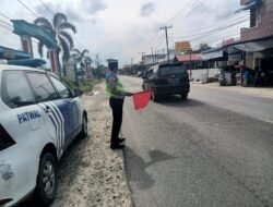 Kasat Lantas Polres Batu Bara,Gelar Patroli Kibas Bendera Dan Video Situasi Arus Lalulintas.