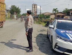 Patroli Sat Lantas Polres Batu Bara, Pastikan Kenyamanan Bagi Para Pengguna Jalan.