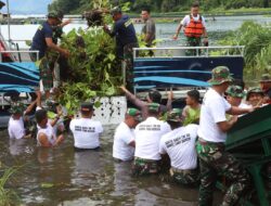 Dorong Simalungun Save Tourism: Kapolres Simalungun Hadiri Gerakan Bersih Danau Toba Bersama Forkopimda, 