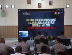 Kapolres Simalungun Ikuti Arahan Kapolri Terkait Pengamanan Jelang Hari Buruh Internasional