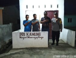 Bhabinkamtibmas Aipda Vonsa Tingkatkan Keamanan di Nagori Manrayap Bayu, Ajak Warga Manfaatkan Layanan Hallo Kapolres