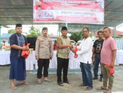 Polres Simalungun Gelar Penyerahan dan Pemotongan 17 Hewan Kurban, Wujudkan Polri Presisi Melalui Kepedulian Sosial