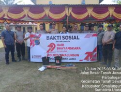 Polsek Tanah Jawa Gelar Bakti Sosial Di Rumah Ibadah Sambut Hut Bhayangkara Ke-79
