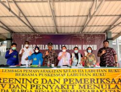 Wujud Tanggungjawab Terhadap Kesehatan Wargabinaan, Lapas Labuhan Ruku Gelar Pemeriksaan HIV