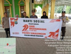 Polsek Bosar Maligas Gelar Bakti Sosial Jelang HUT Bhayangkara ke-79, Perkuat Kedekatan dengan Masyarakat