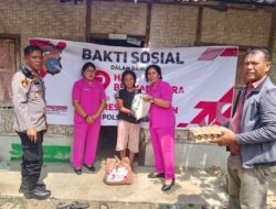 Wujud Nyata Kepedulian Polri: Polsek Bangun Bagikan Bantuan Sosial untuk Warakawuri dan Warga Kurang Mampu