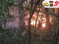 Reaksi Cepat Polres Simalungun Padamkan Api di Hutan Sibaganding: Perjuangan Melawan Bara di Tengah Kemarau