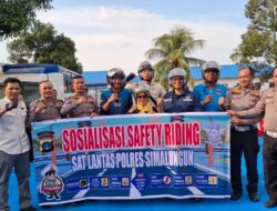 Polri Hadir di Tengah Masyarakat, Satlantas Polres Simalungun Gelar Safety Riding Bersama Komunitas Motor