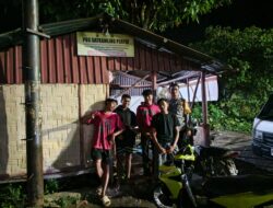 Bhabinkamtibmas Polsek Dolok Pardamean Cek Poskamling, Wujudkan Keamanan Kondusif Lewat Sinergi Polisi dan Warga