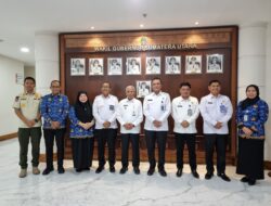 Kalapas Labuhan Ruku Dampingi Kakanwil Ditjenpas Sumut Audiensi dengan Wakil Gubernur Sumut.