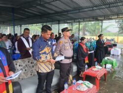 Kapolsek Perdagangan Hadiri Natal Oikumene Bandar Huluan, Ikut Doakan Korban Bencana Sumut, Sumbar, dan Aceh