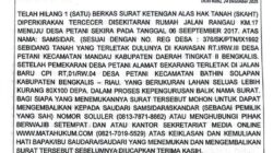 BERITA KEHILANGAN SKT