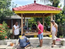 Cegah Gangguan Keamanan, Pemdes Jiwan Madiun Manfaatkan BKK Bangun Poskamling