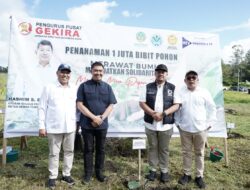 Bupati dan Wakil Bupati Batu Bara Hadiri Gerakan Penanaman Pohon di Tarutung