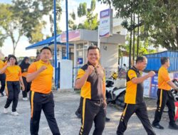 Kabag Log Polres Simalungun Pimpin Apel Pagi dan Olahraga Bersama, Tekankan Disiplin dan Kesiagaan di Akhir Pekan