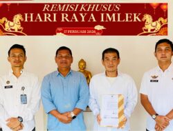 Momentum Imlek Penuh Harapan: Satu Warga Binaan Lapas Kelas IIA Labuhan Ruku Terima Remisi Khusus