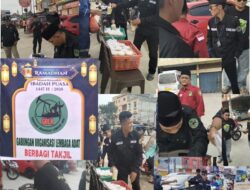 Jaga Tradisi Berbagi, Gabungan Organisasi Lembaga Adat (Gola) ‘Hijaukan’ Jalan Sudirman dengan 1.000 Takjil