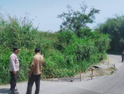 Waspada! Jalan Lintas Saribu Dolok Amblas Separuh Badan Jalan, Kapolres Simalungun Turun Langsung dan Minta Pengendara Berhati-hati