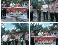 Polsek Lima Puluh Adakan Jum’at Berkah, Bagikan Bingkisan kepada Insan Pers  Batu Bara