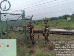 Babinsa Sertu Suriyadi dan Sertu Ridho Utomo Melakukan Giat Patroli Pengamanan OVN