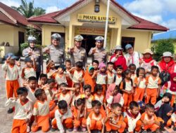 Polisi Sahabat Anak : Polsek Kandis Tanamkan Tertib Lalu Lintas Sejak Dini