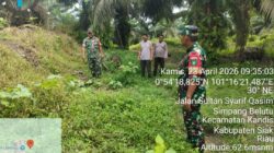 Babinsa Kandis Berpatroli Karhutla Dengan Warga Tempatan di Wilayah Kampung Sam Sam