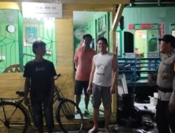Tingkatkan Keamanan Lingkungan, Polsek Bangko Pantau Aktivitas Pos Siskamling