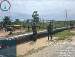 Babinsa Sertu Suriyadi dan Sertu Korenus JU, Patroli Pengamanan Disejumlah Titik OVN