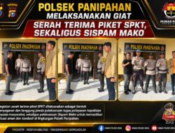 Polsek Panipahan Laksanakan Serah Terima Piket SPKT dan Sispam Mako