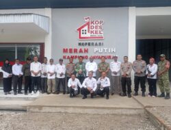 Dandim 0322/Siak Hadiri Vidcon Nasional Peresmian Operasionalisasi 1.061 Koperasi Merah Putih di Kampung Jayapura