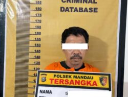 Diduga Pengguna Narkoba Aniaya Istri Hingga Terluka Ditangkap Polisi Sektor Mandau