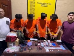 Polsek Bangko Pusako Sita Sabu 43,3 Gram dan Ratusan Amunisi Kaliber Berbeda