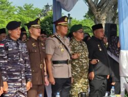 Dandim 0322/Siak, Hadiri Upacara Gabungan HUT Damkar, Satpol PP, Satlinmas, Hari Otonomi Daerah, Hardiknas dan Harkitnas 2026