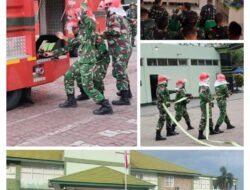 PERSONEL KODIM 0322/SIAK IKUTI PELATIHAN OPERASIONAL DAMKAR DI KOREM 031/WB