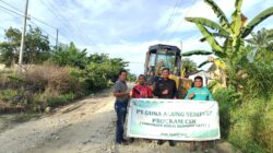 CSR, PT. GAS Lakukan Pemeliharaan Jalan Datuk Lima Puluh Sepanjang Kurang Lebih Tiga Kilometer 