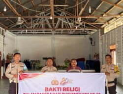POLSEK PANIPAHAN GELAR BAKTI RELIGI DI GEREJA BETHEL INDONESIA DALAM RANGKA HARI BHAYANGKARA KE-80 TAHUN 2026