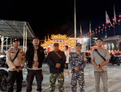 Polsek Panipahan Maksimalkan Pengamanan Malam Kedua Perayaan Ulang Tahun Dewa Kwang Sing Tai Tee, Situasi Berlangsung Aman dan Kondusif