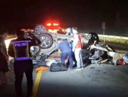 Kecelakaan Ambulans di Tol Pekanbaru–Dumai Tewaskan 3 Orang