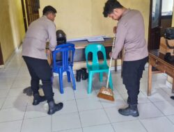 Polsek Panipahan Wujudkan Lingkungan Kerja Bersih dan Sehat Melalui Program ASRI