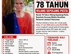 Nenek 78 Tahun Hilang Sepulang Pesta, Kapolsek Gunung Malela Kerahkan Personel Lakukan Pencarian