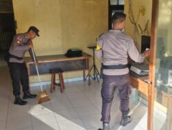Polsek Panipahan Wujudkan Lingkungan Kerja Yang Bersih Melalui Program Asri